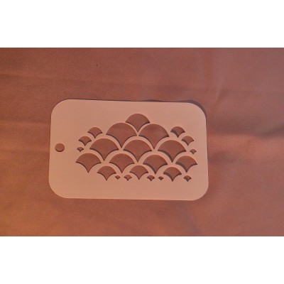 3009 Mermaid Scales Re-Usable Stencil