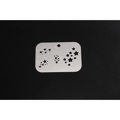 3031 Hearts & Stars Re-Usable Stencil