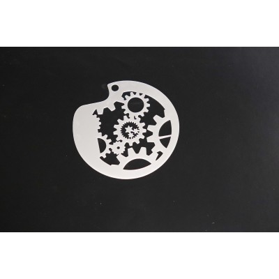 3052 Gears Texture Re-Usable Stencil