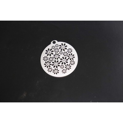 3059 Flowers Texture Re-Usable Stencil