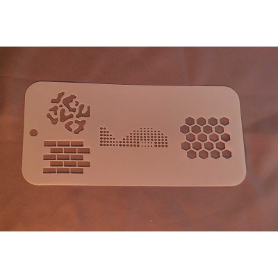 4018 Multi Texture Re-Usable Stencil