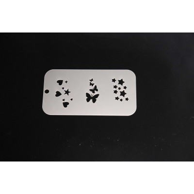 4054 Hearts, Butterflies & Stars Re-Usable Stencil