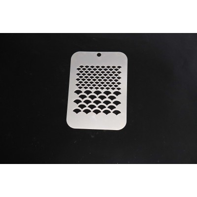 4061 Mermaid Scales Re-Usable Stencil