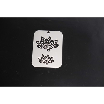 4064 Henna Inspired Fan Re-Usable Stencil