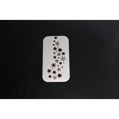 4082 Snowflakes & Stars Re-Usable Stencil