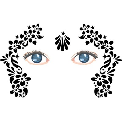 Daisy chain face painting stencils