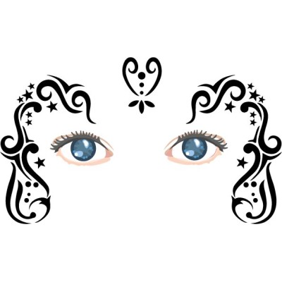 Galactica face painting stencils