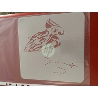 praying hands with rosary  tattoo sleeve stencil 