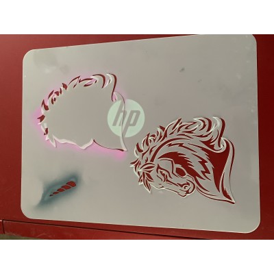 unicorn sleeve stencil