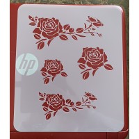 Roses tattoo stencil