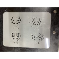 ladybird sleeve stencil