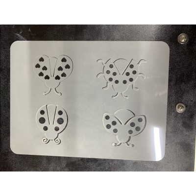 ladybird sleeve stencil
