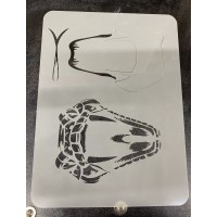 snakehead sleeve stencil