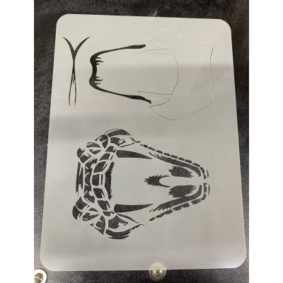 snakehead sleeve stencil
