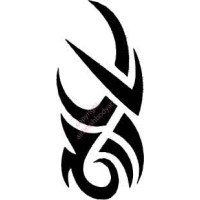 l034 tribal leg stencil