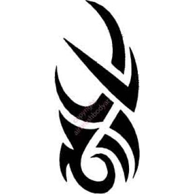 l034 tribal leg stencil