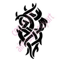 l040 tribal leg stencil