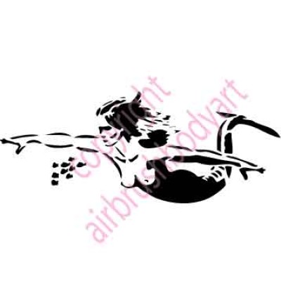 l051 mermaid and dolphin