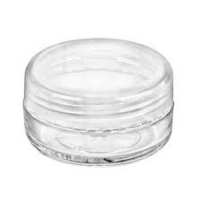 small empty glitter jar