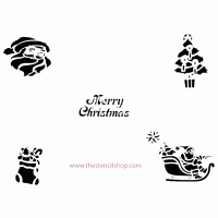 christmas pack 1 5 reusable stencils 