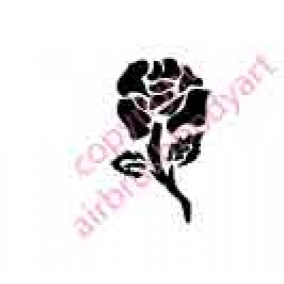0058 rose re-usable stencil