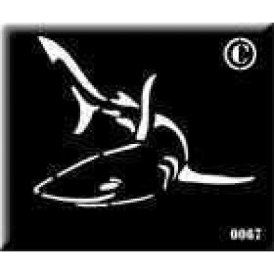 0067 reusable shark stencil