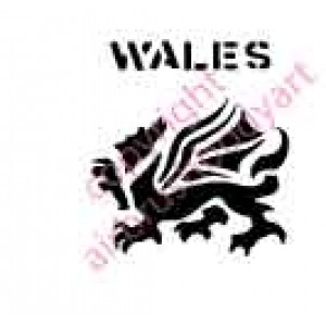 0090a dragon wales re-usable stencil