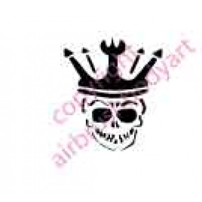 0107 skull king re-usable stencil