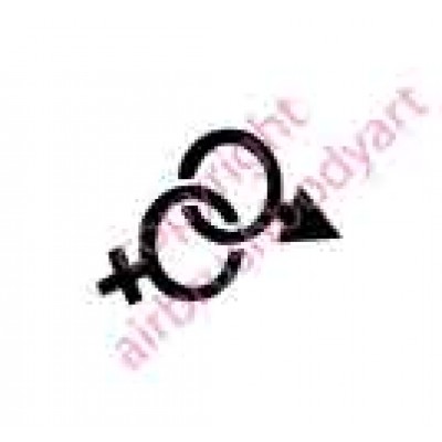 0109 male female re-usable stencil
