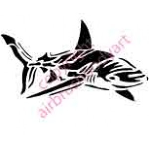 0115 shark re-usable stencil