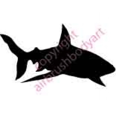 0115b shark backing re-usable stencil
