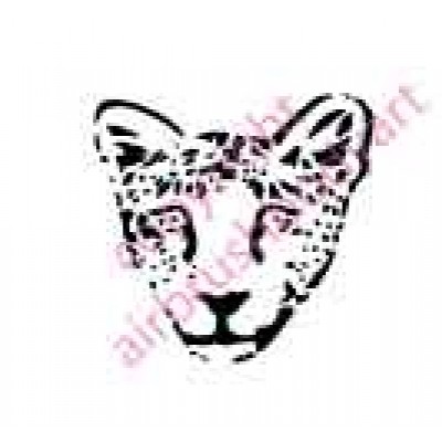 0132 cheetah re-usable stencil