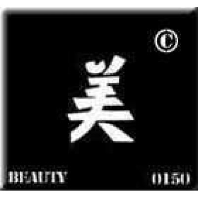 0150 reusable kanji / chinese writing beauty stencil