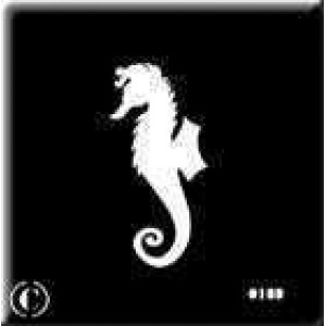 0169 reusable seahorse stencil