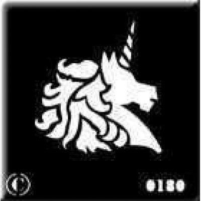 0180 reusable unicorn stencil