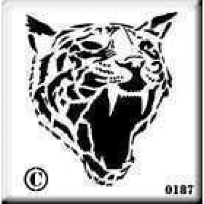 0187 reusable tiger stencil