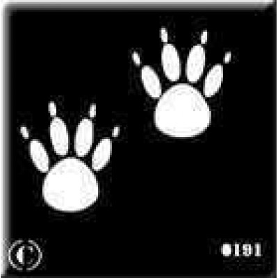 0191 reusable paws stencil