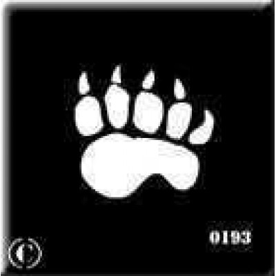 0193 reusable paw stencil