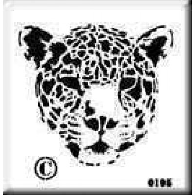 0195 reusable panther stencil