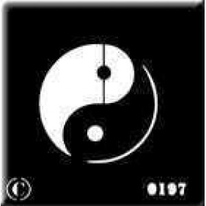0197 reusable ying yang stencil