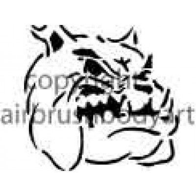 0203 bulldog re-usable stencil