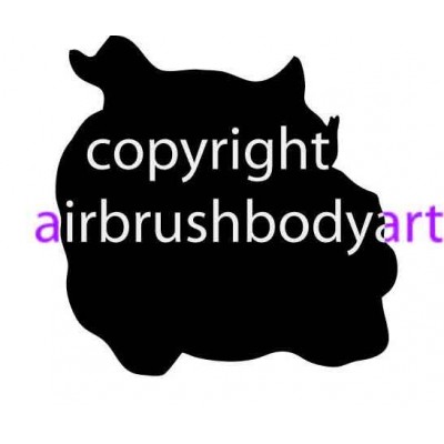 0203b bulldog backing re-usable stencil