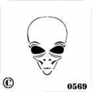 0569 reusable alien stencil