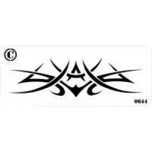 0644 reusable tribal band stencil