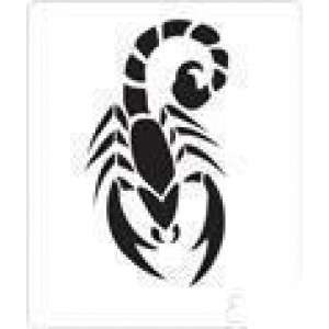 0748 reusable scorpion stencil
