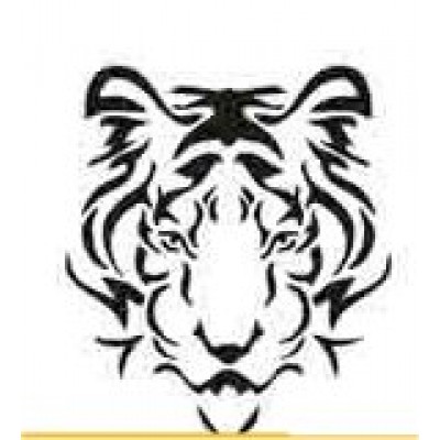 1106 reusable tiger stencil