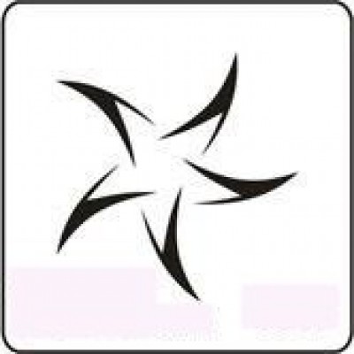 1117 reusable star stencil