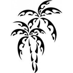 6050 palm tree stencil