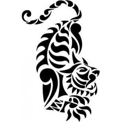 6089 tribal tiger stencil
