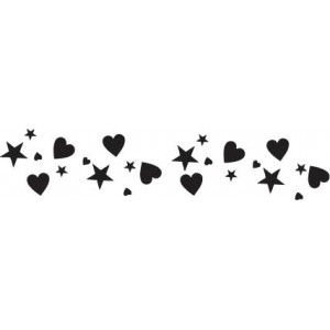 6125 hearts and stars stencil
